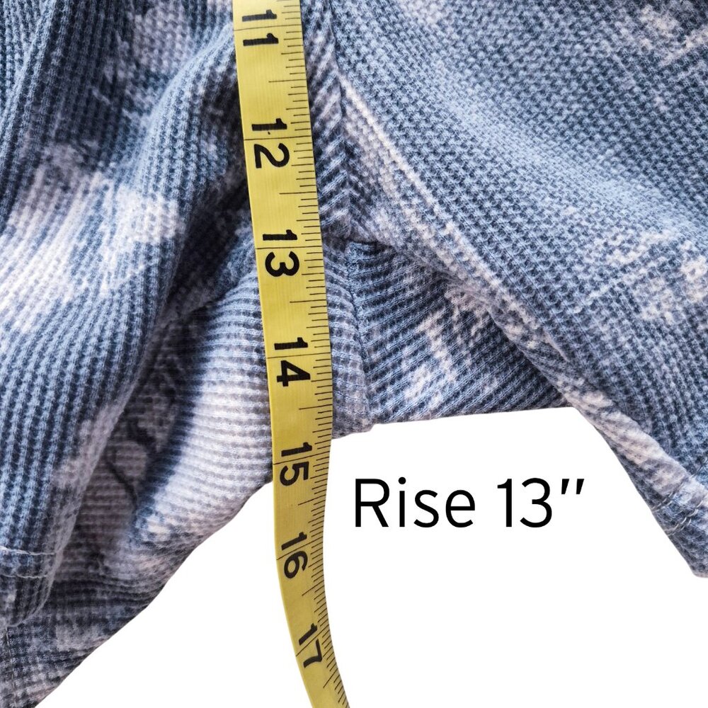 Oversized Boxy Denim Printed Waffle Tee Shirt & Shorts Set Track Suit Size XL - Picture 14 of 16